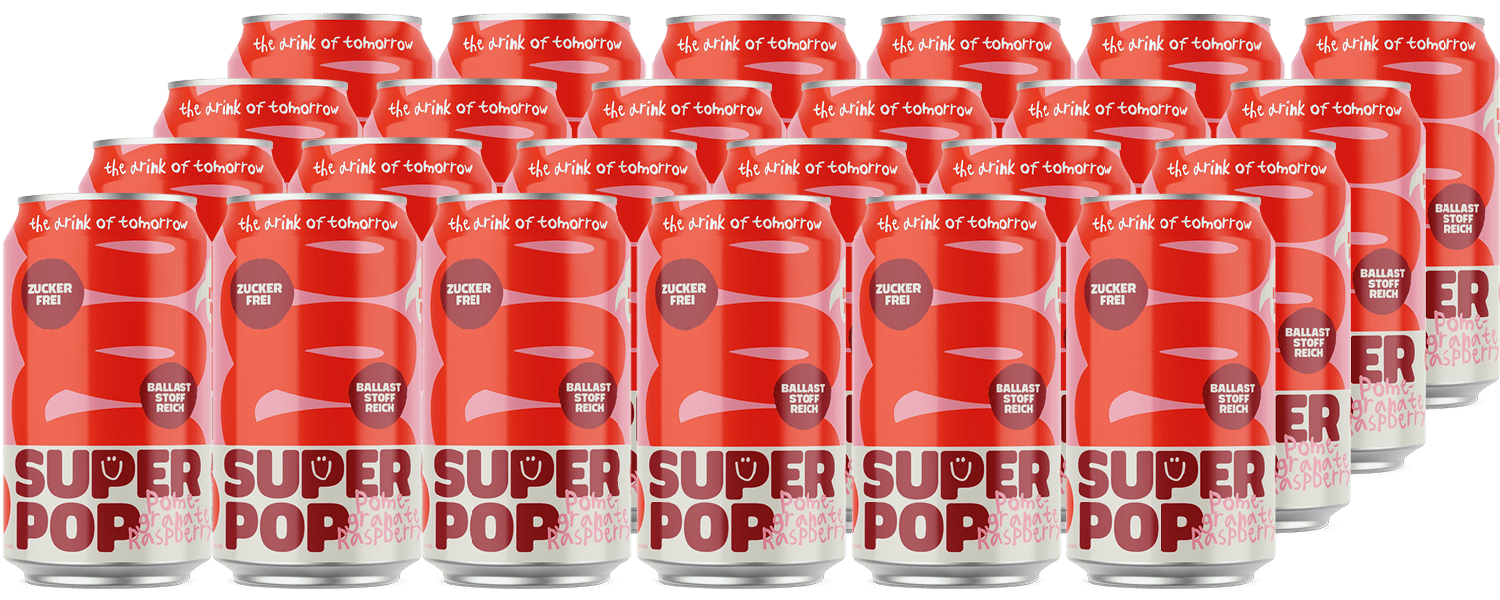 Super Pop Granatapfel-Himbeer (24 x 0.33 l)