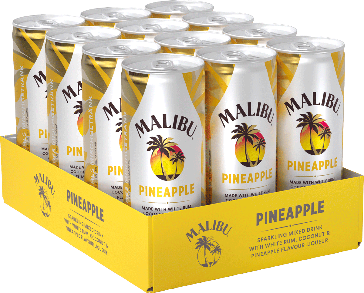 Malibu Fizzy Pineapple Malibu Fizzy Pineapple (12 x 0.25 l)