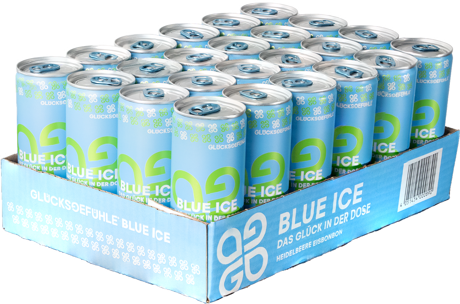 Glücksgefühle Blue Ice Heidelbeere Eisbonbon (24 x 0.25 l)