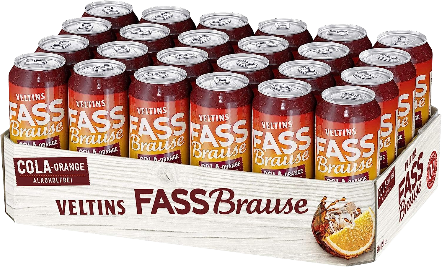 Veltins Fassbrause Cola-Orange (24 x 0.5 l)