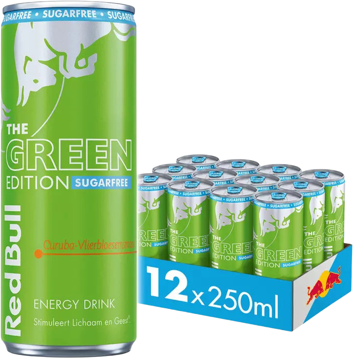 Red Bull Limegreen Edition Sugarfree Import (12 x 0.25 l)