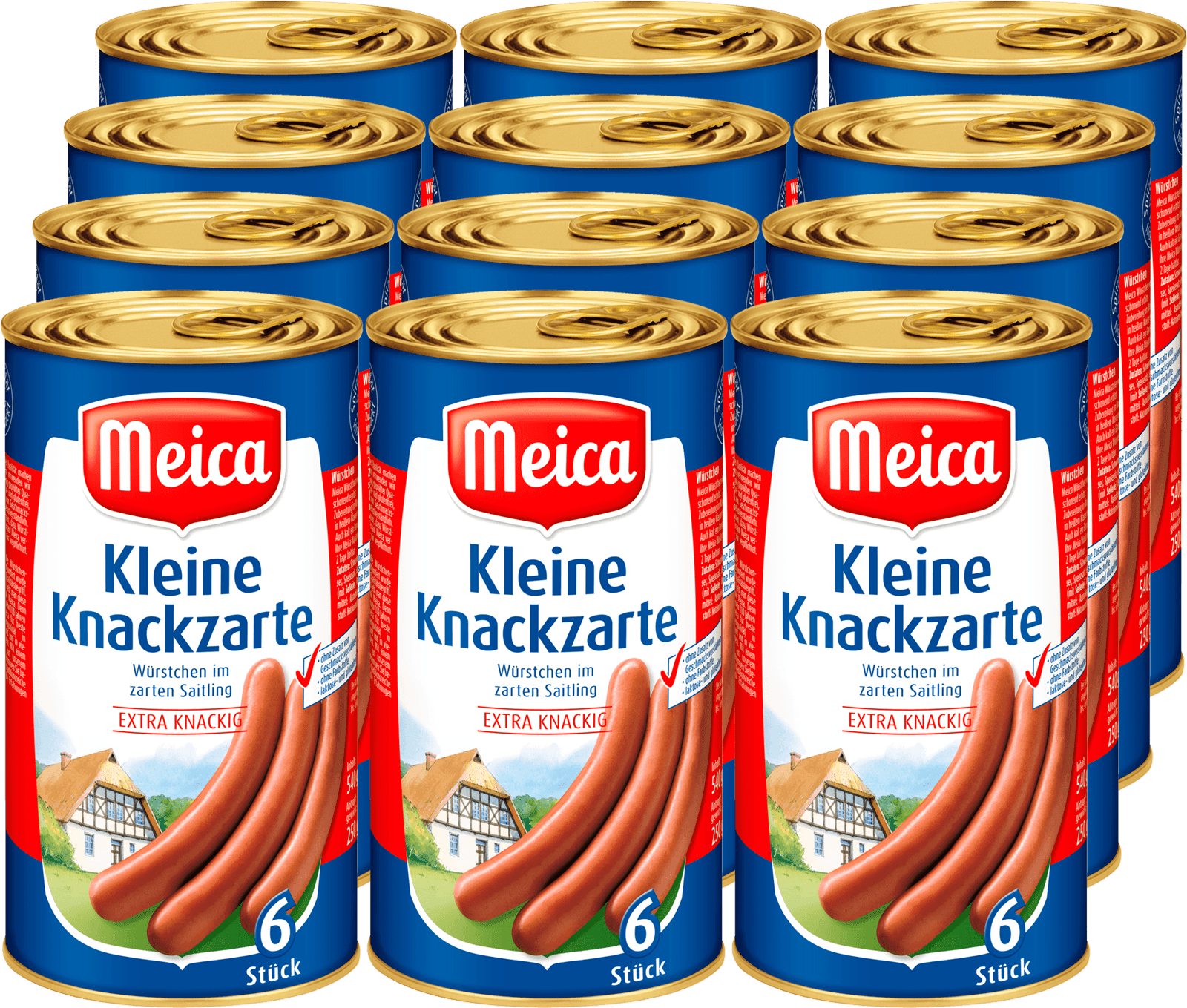 Meica Kleine Knackzarte Würstchen 6 Stk. (12 x 5.4 kg)