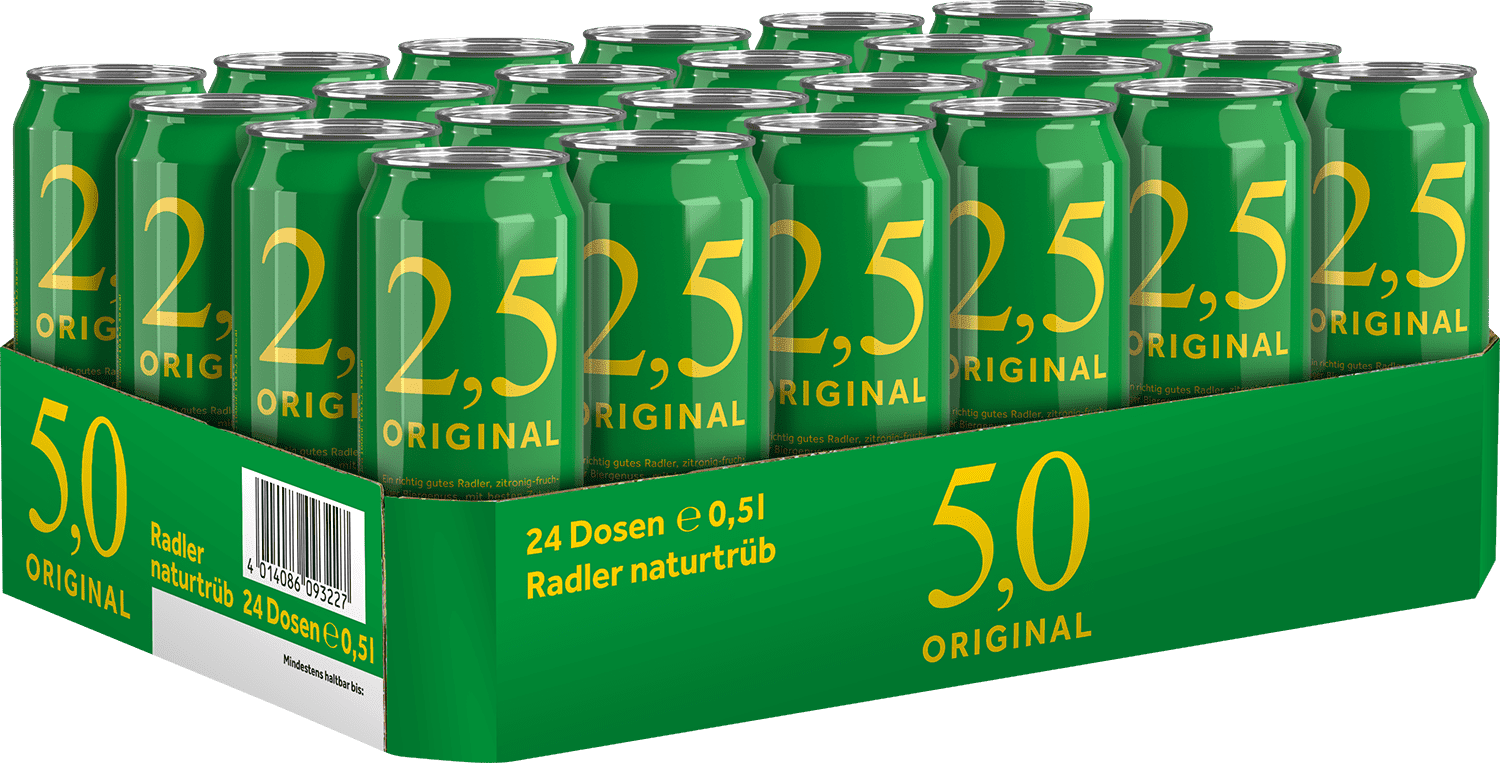 2,5 Original Radler Naturtrüb 2,5 Original Radler Naturtrüb (24 x 0.5 l)