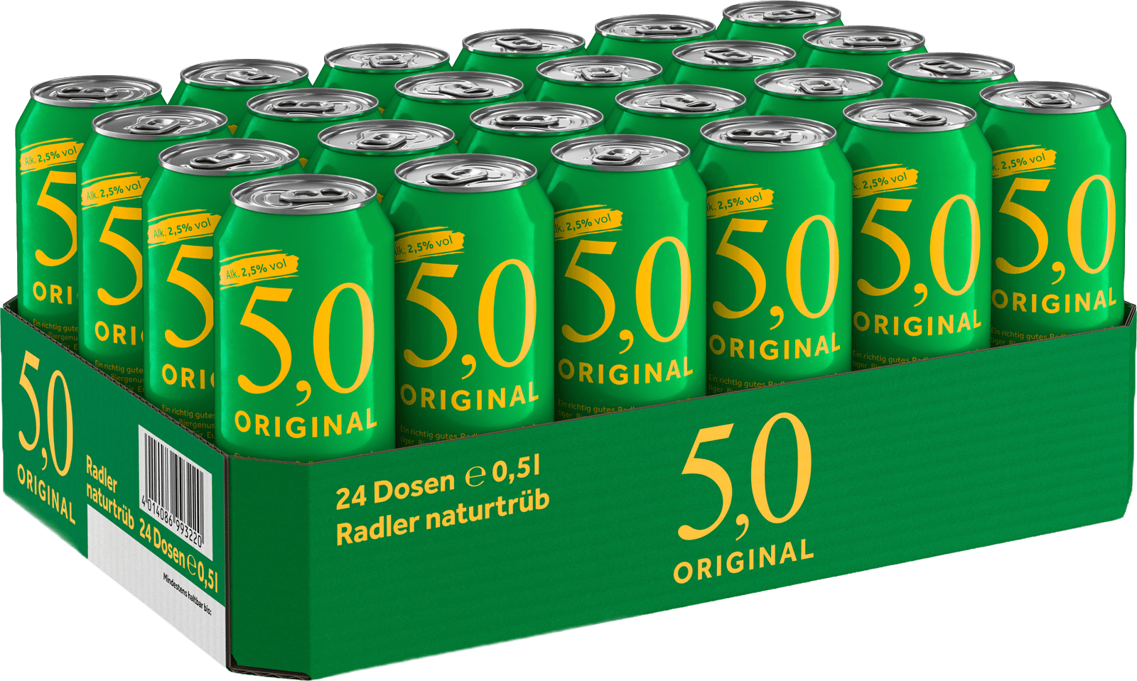 5,0 Original Radler Naturtrüb (24 x 0.5 l)
