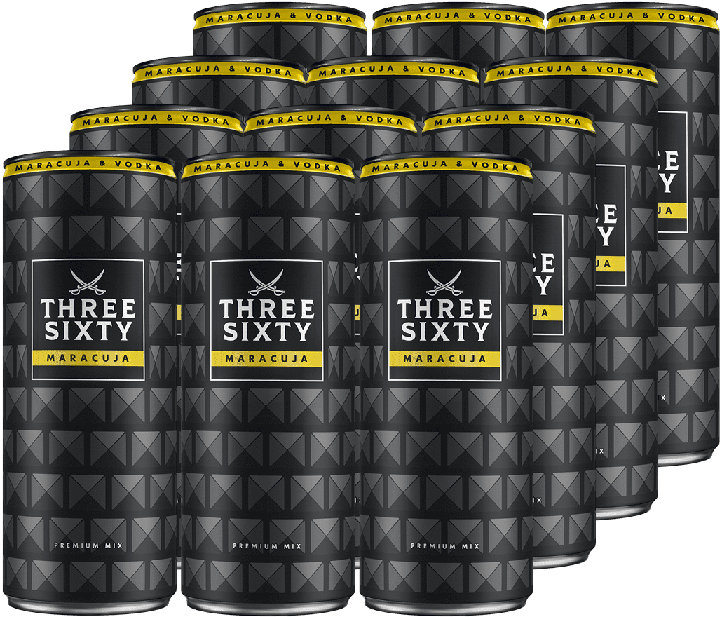 Three Sixty Vodka Maracuja (12 x 0.33 l)