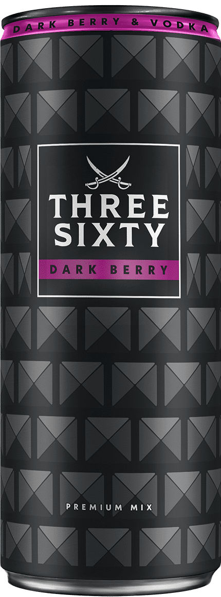 Three Sixty Vodka Dark Berry (1 x 0.33 l)