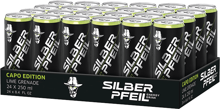 Silberpfeil Capo Edition Granatapfel Limette Energy-Drink (24 x 0.25 l)