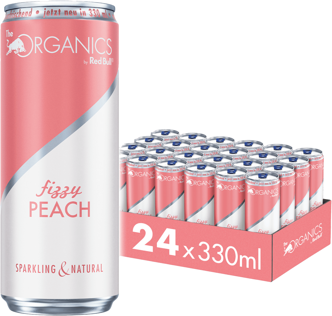 Red Bull Organics Fizzy Peach (24 x 0.33 l)