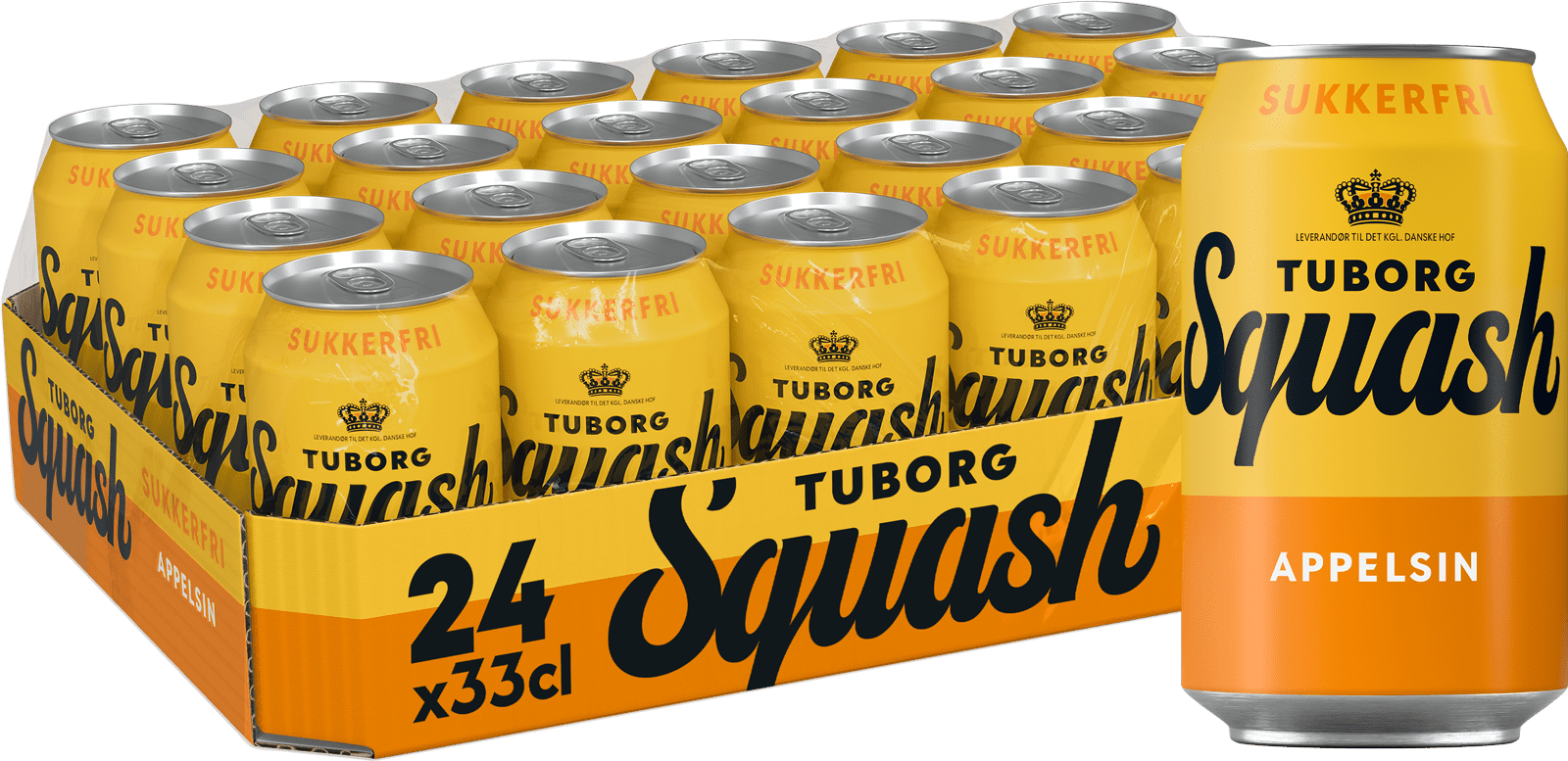 Tuborg Squash Appelsin Zuckerfrei (24 x 0.33 l)
