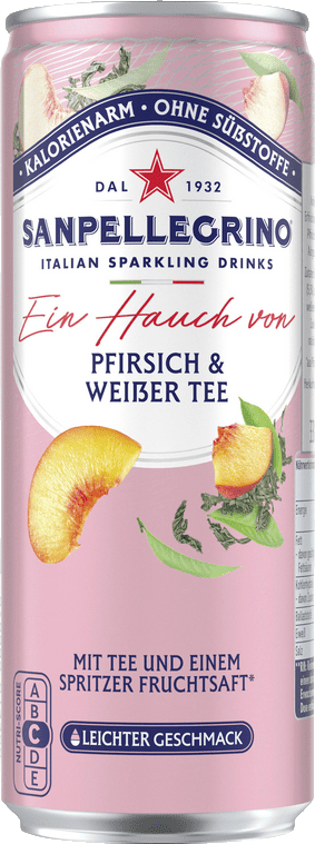 Sanpellegrino "Ein Hauch von" Pfirsich & Weißer Tee (1 x 0.33 l)