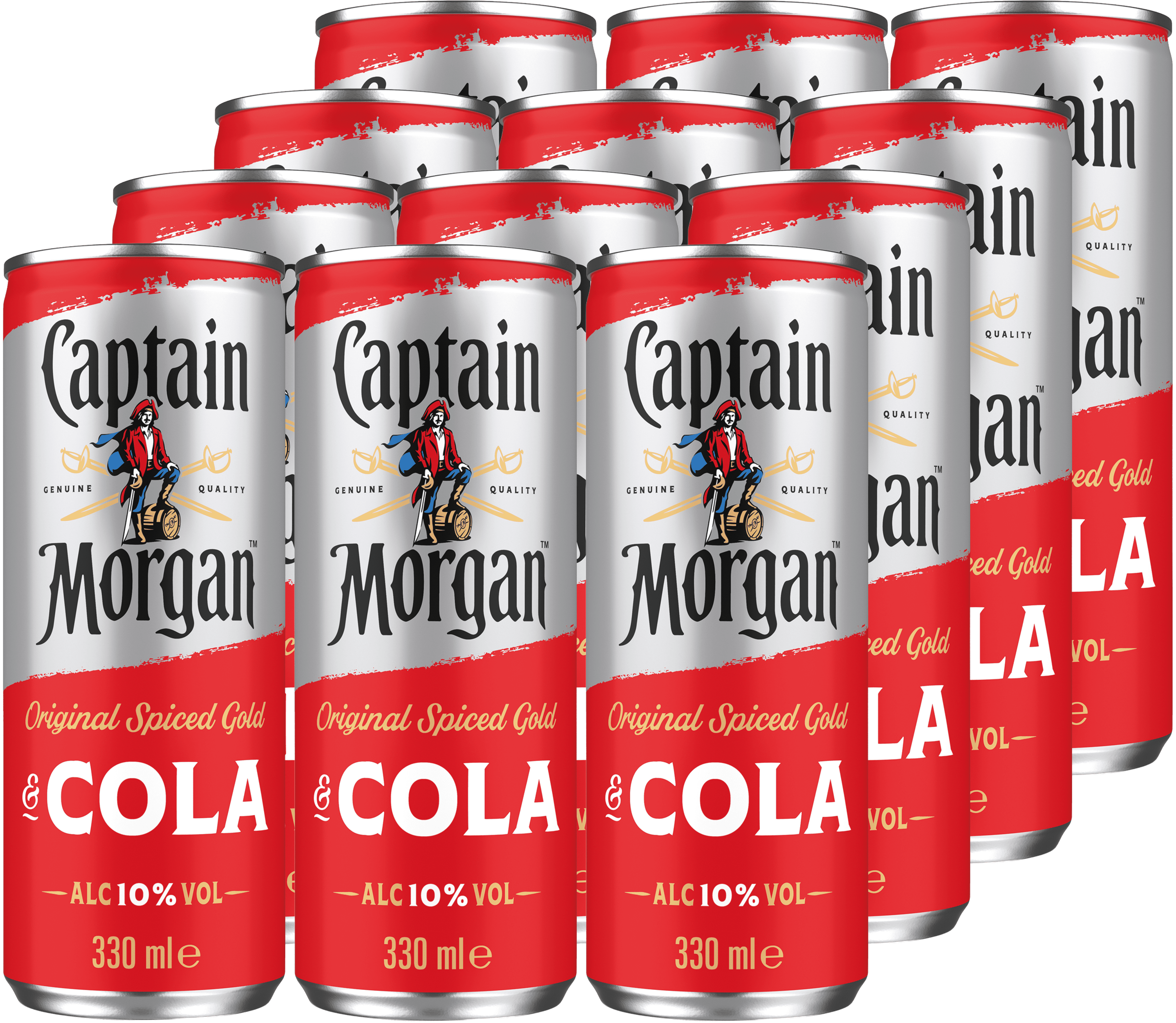 Captain Morgan Spiced & Cola (12 x 0.33 l)