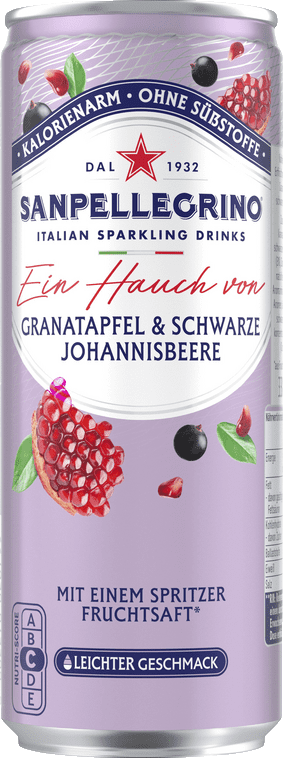 Sanpellegrino "Ein Hauch von" Granatapfel & Schwarze Johannisbeere (1 x 0.33 l)