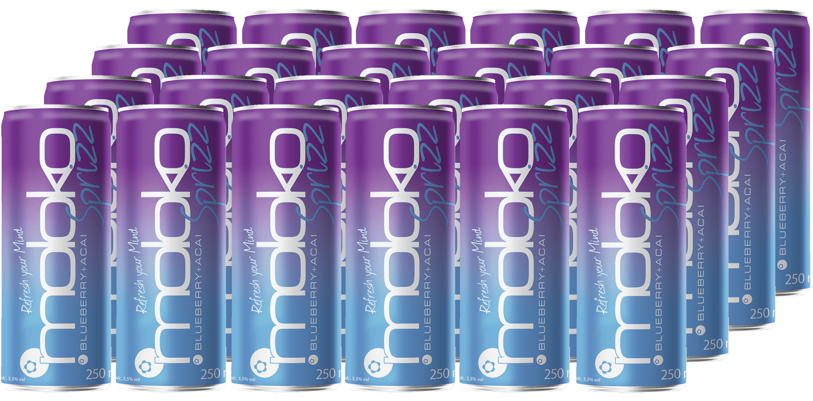 Moloko Sprizz Blueberry & Acai (24 x 0.25 l)