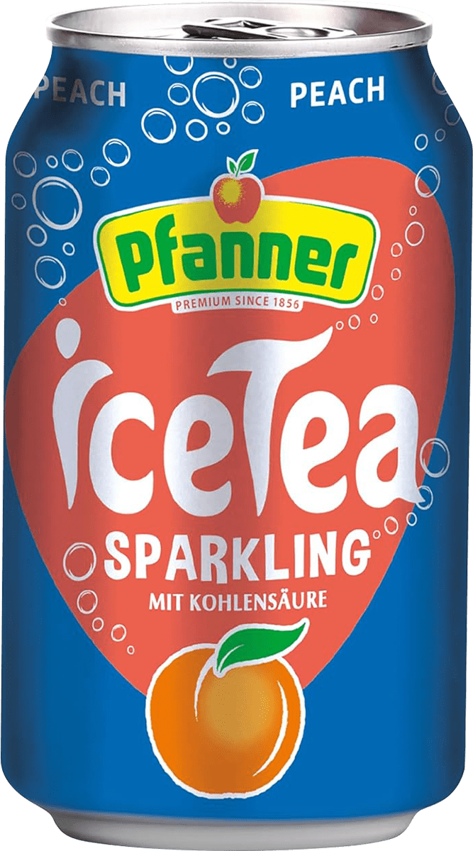 Pfanner Eistee Peach Sparkling (1 x 0.33 l)