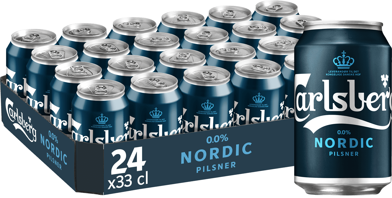 Carlsberg Nordic Pilsner 0,0% alkoholfrei (24 x 0.33 l)