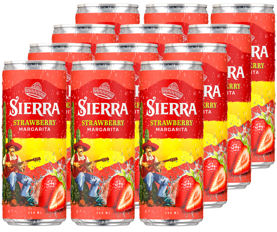 Sierra Strawberry Margarita (12 x 0.25 l)