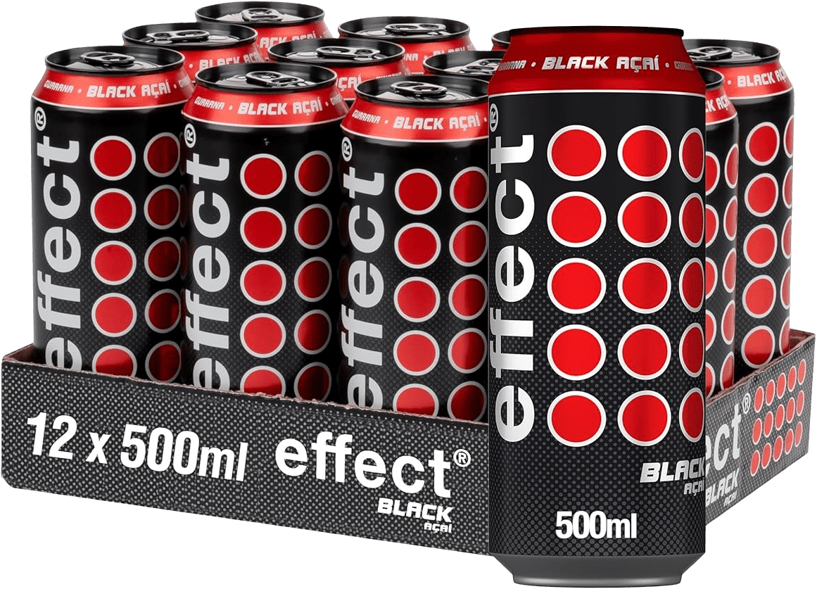 effect Flavoured Energy Black Acai (12 x 0.33 l)