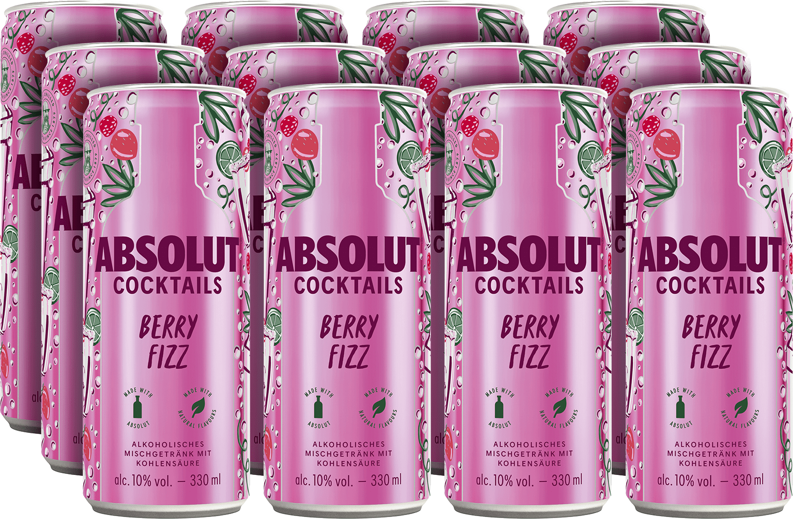 Absolut Cocktails Berry Fizz Absolut Cocktails Berry Fizz (12 x 0.33 l)