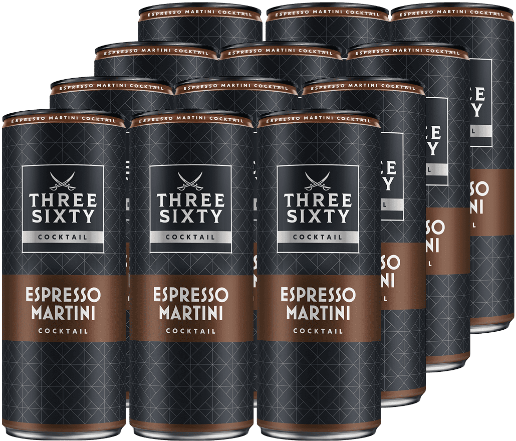 Three Sixty Vodka Espresso Martini (12 x 0.25 l)