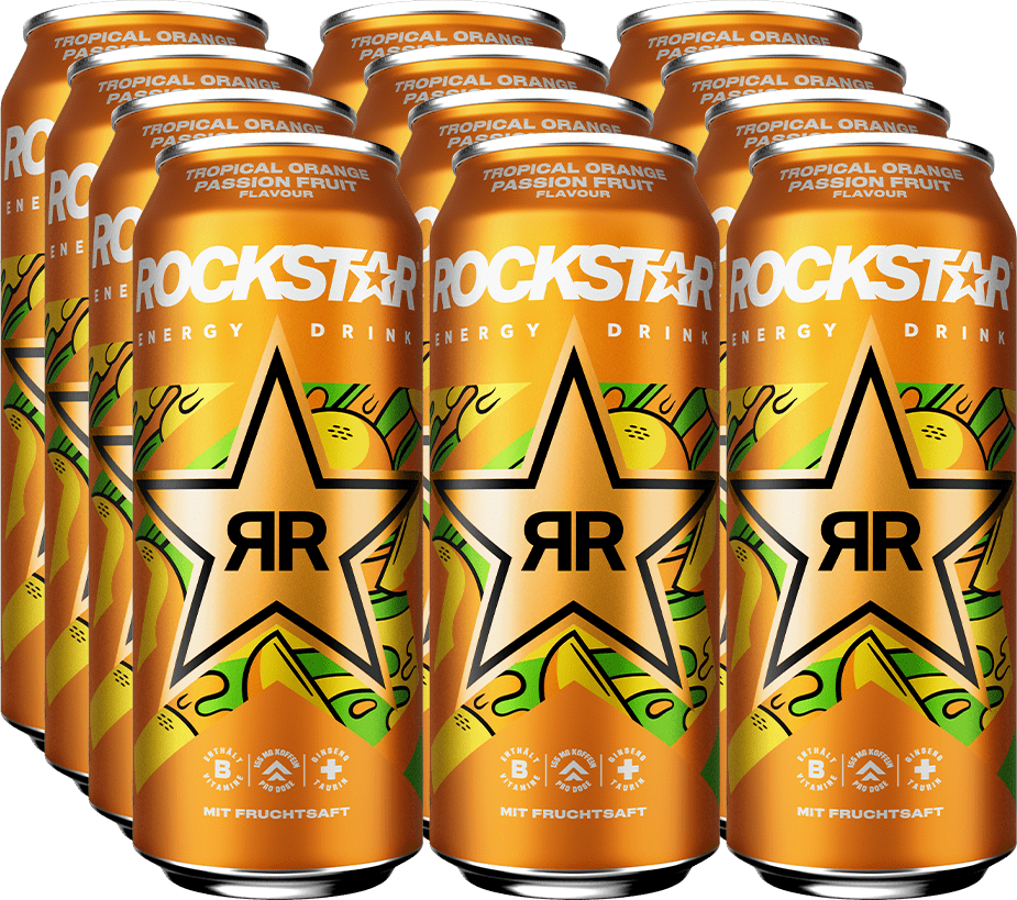 Rockstar Energy Juiced Tropical Orange Passion Fruit (12 x 0.5 l)