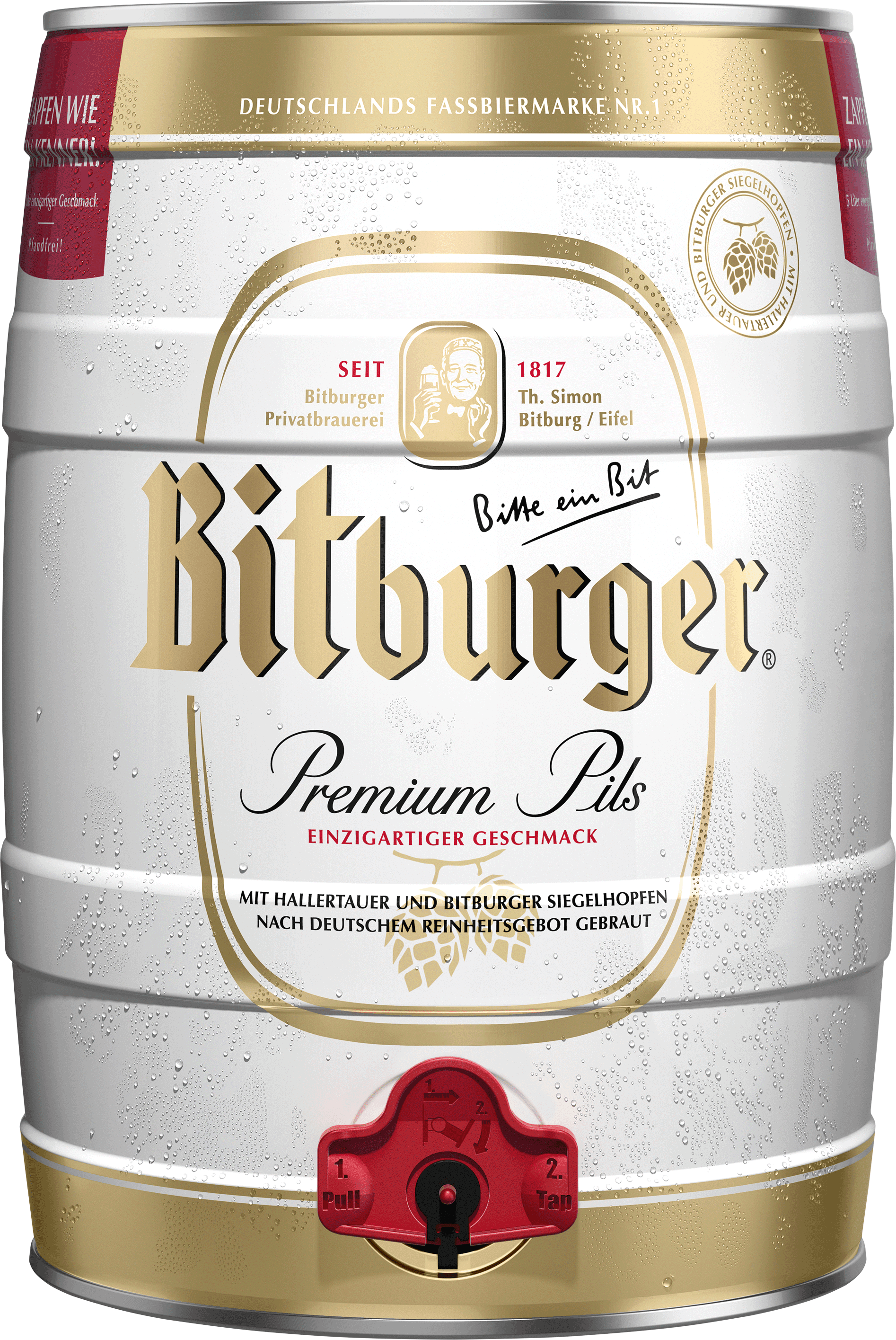 Bitburger Pils Partydose (mit Zapfhahn) (1 x 5.0 l)