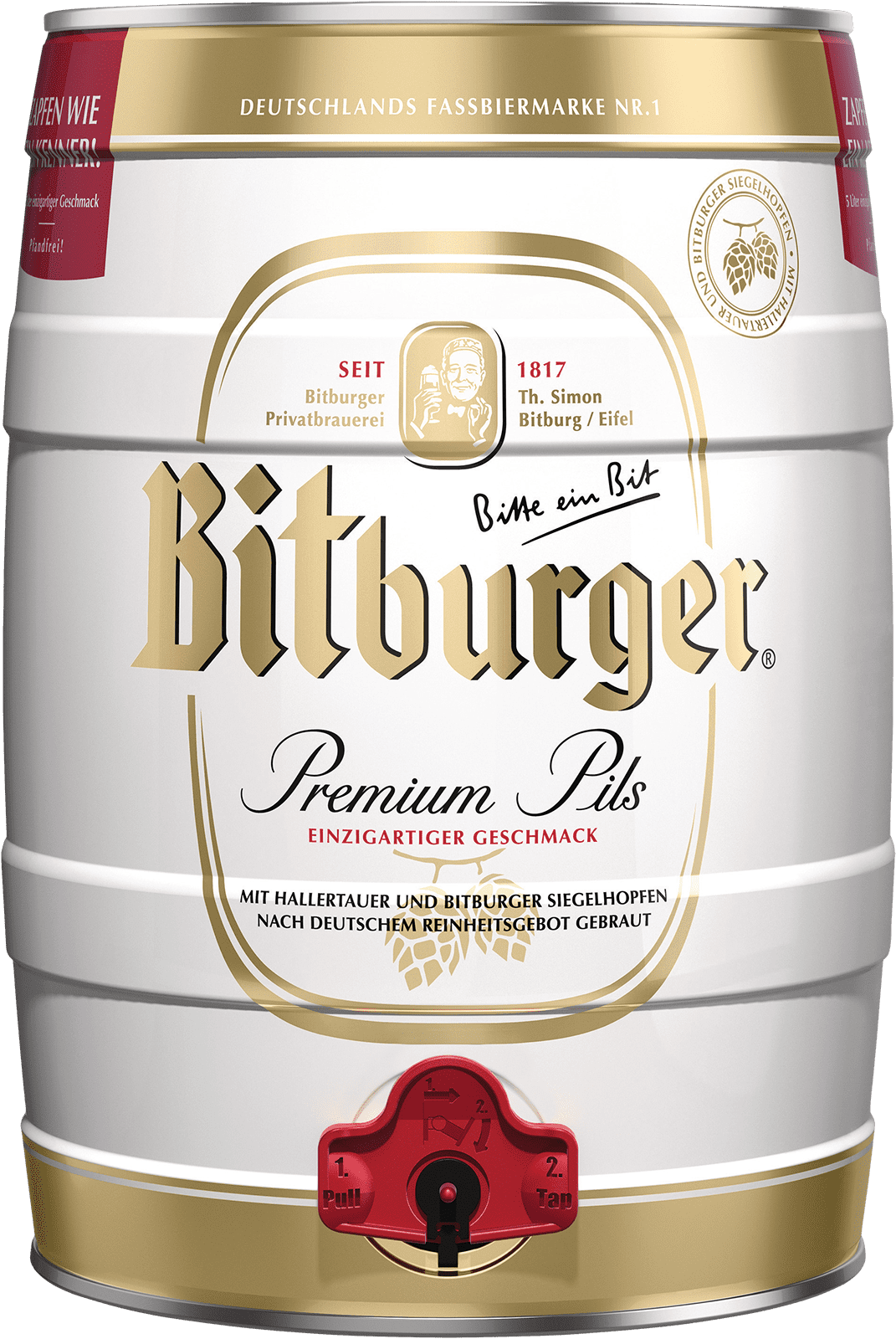 Bitburger Pils Partydose (mit Zapfhahn) Bitburger Pils Partydose (mit Zapfhahn) (1 x 5.0 l)