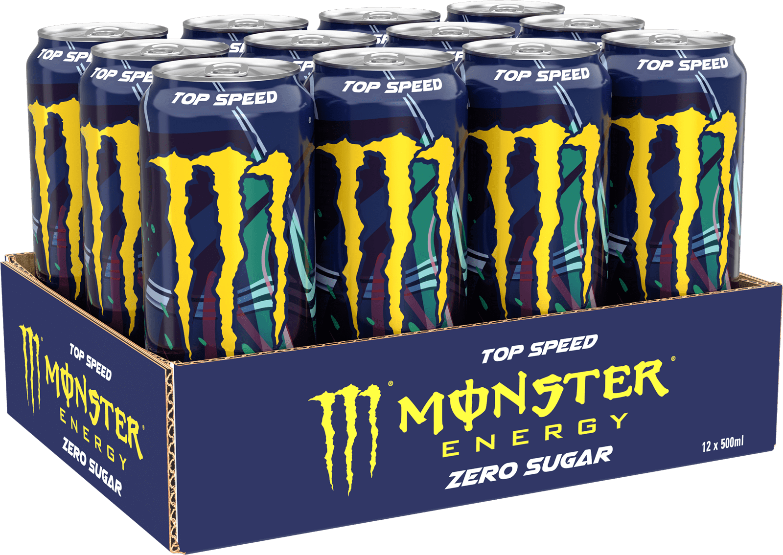 Monster Energy Top Speed Zero Sugar (12 x 0.5 l)