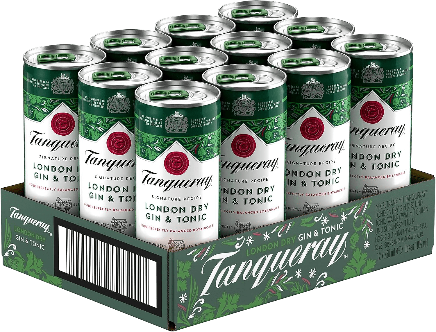 Tanqueray London Dry Gin & Tonic Tanqueray London Dry Gin & Tonic (12 x 0.25 l)