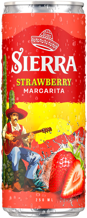 Sierra Strawberry Margarita (1 x 0.25 l)