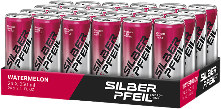 Silberpfeil Watermelon Energy-Drink (24 x 0.25 l)