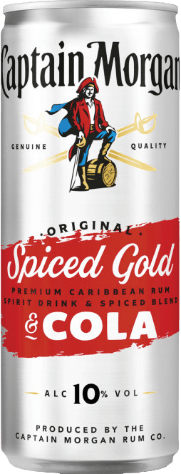 Captain Morgan Spiced & Cola Slim Captain Morgan Spiced & Cola Slim (1 x 0.25 l)