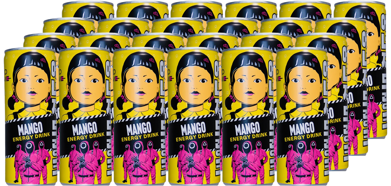 Squid Game Energydrink Mango Import Squid Game Energydrink Mango Import (24 x 0.25 l)