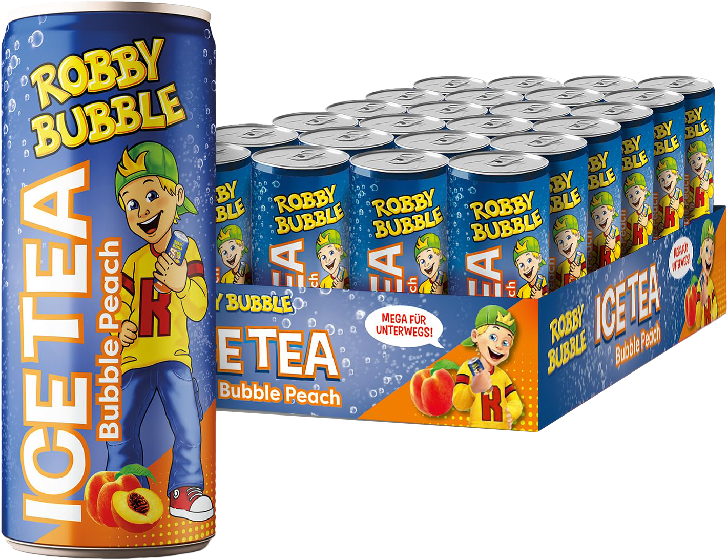 Robby Bubble Ice Tea Peach (24 x 0.25 l)