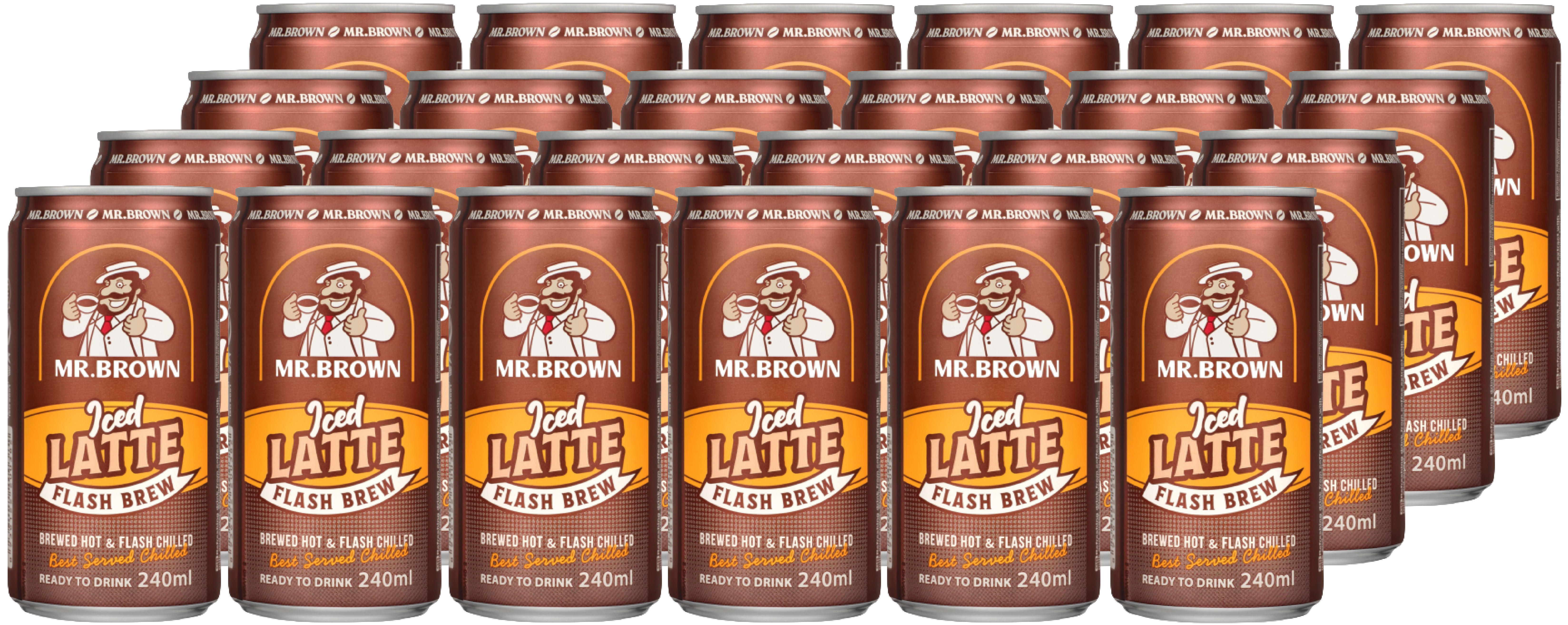 Mr. Brown Iced Latte Flash Brew (24 x 0.25 l)