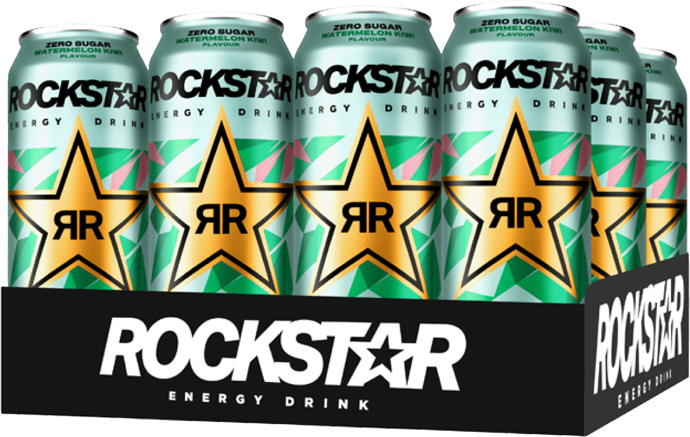 Rockstar Energy Drink Zero sugar Watermelon Kiwi Flavour Rockstar Energy Drink Zero sugar Watermelon Kiwi Flavour (12 x 0.5 l)