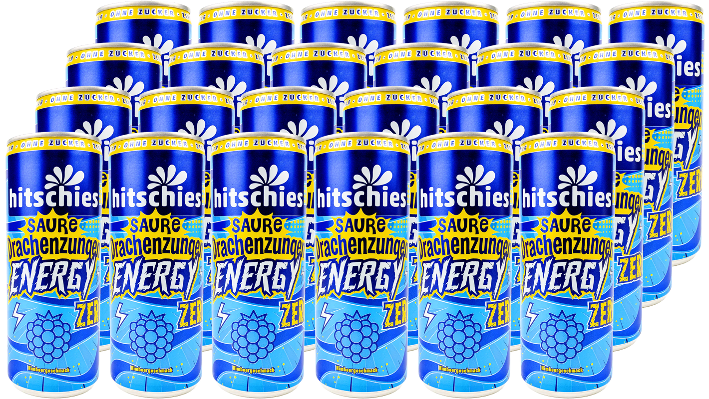 Hitschies Saure Drachenzungen Energy Zero (24 x 0.25 l)