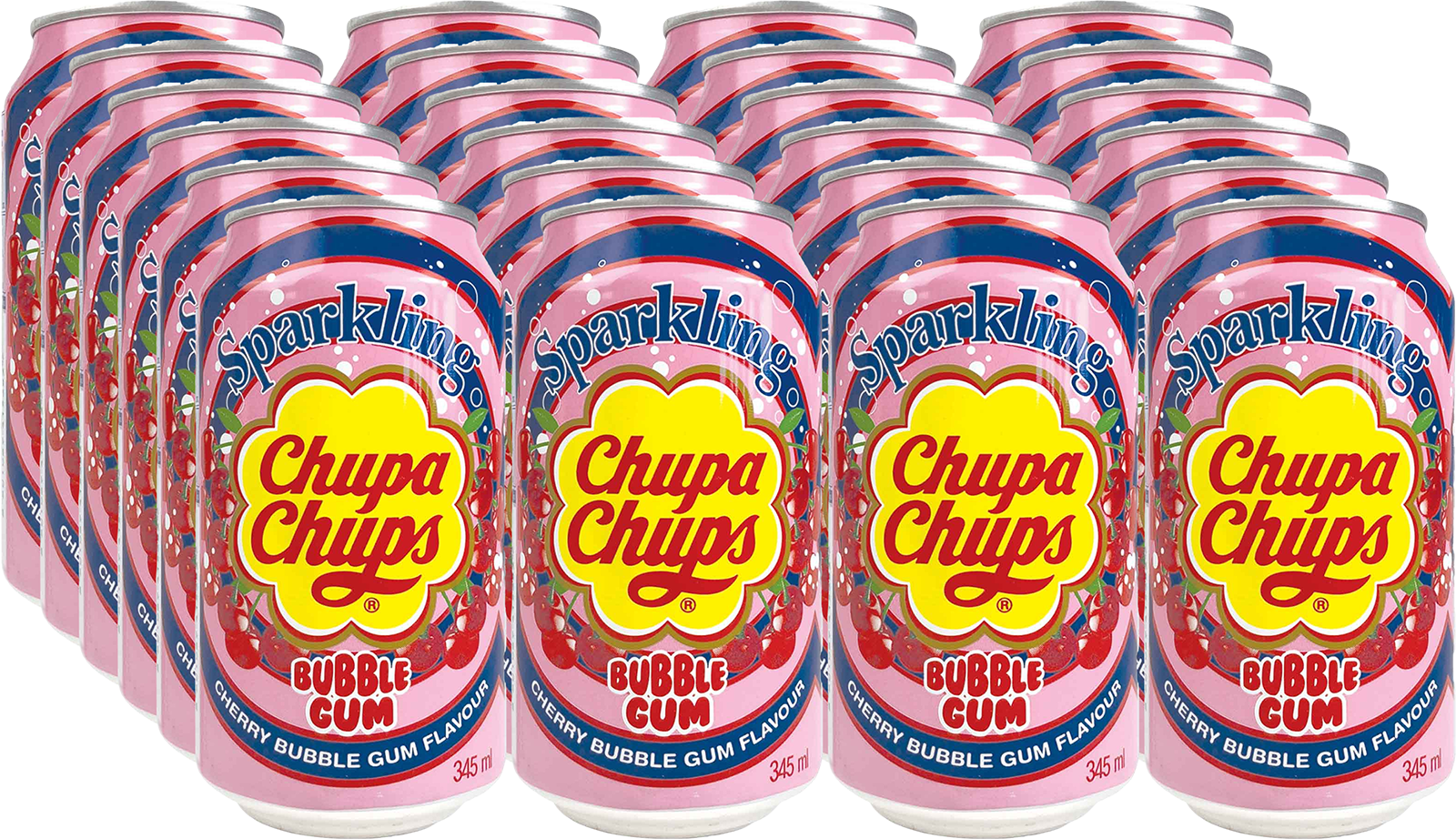 Chupa Chups Cherry Bubble Gum (24 x 0.345 l)