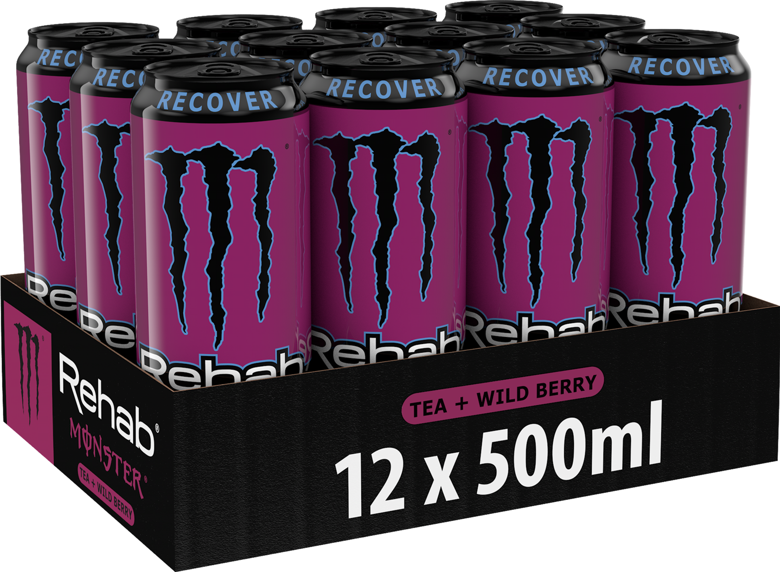 Monster Rehab Wild Berry (12 x 0.5 l)