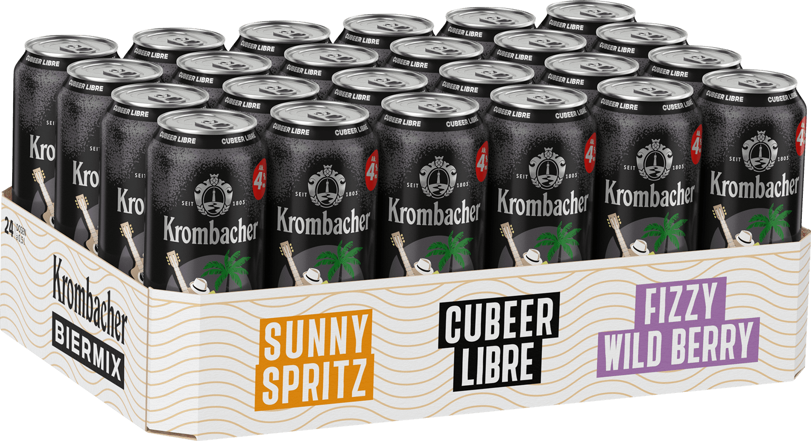 Krombacher Cubeer Libre Biermix (24 x 0.5 l)