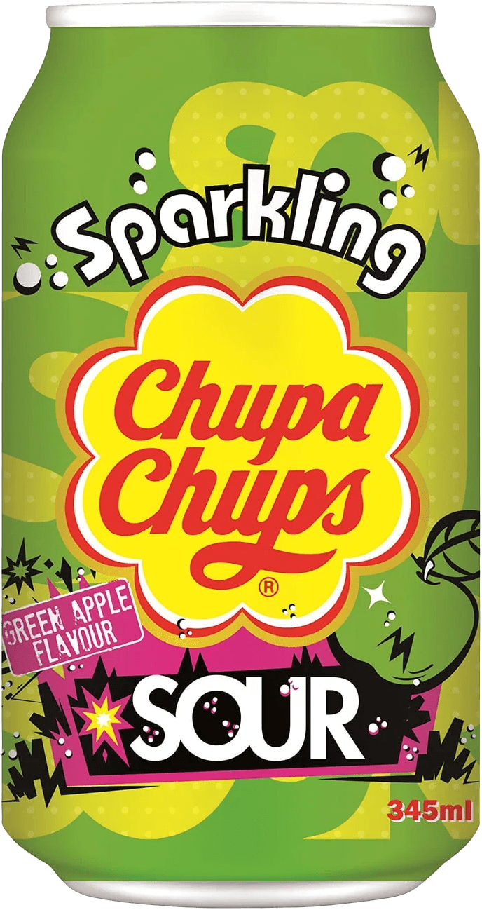 Chupa Chups Sparkling Sour Green Apple (1 x 0.345 l)