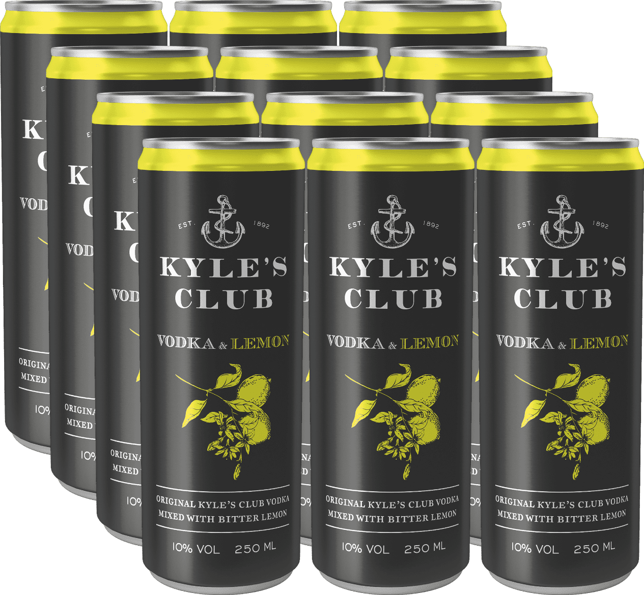 Kyle's Club Vodka & Lemon Kyle's Club Vodka & Lemon (12 x 0.25 l)