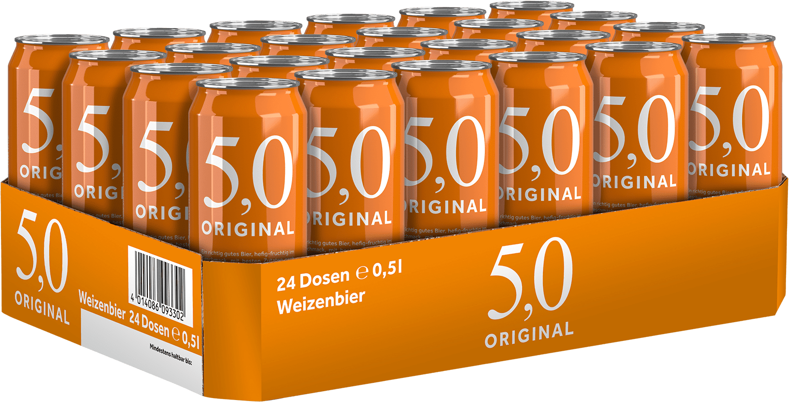 5,0 Original Hefeweizen 5,0 Original Hefeweizen (24 x 0.5 l)