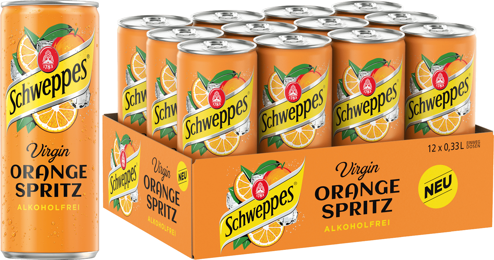 Schweppes Virgin Orange Spritz  (12 x 0.33 l)