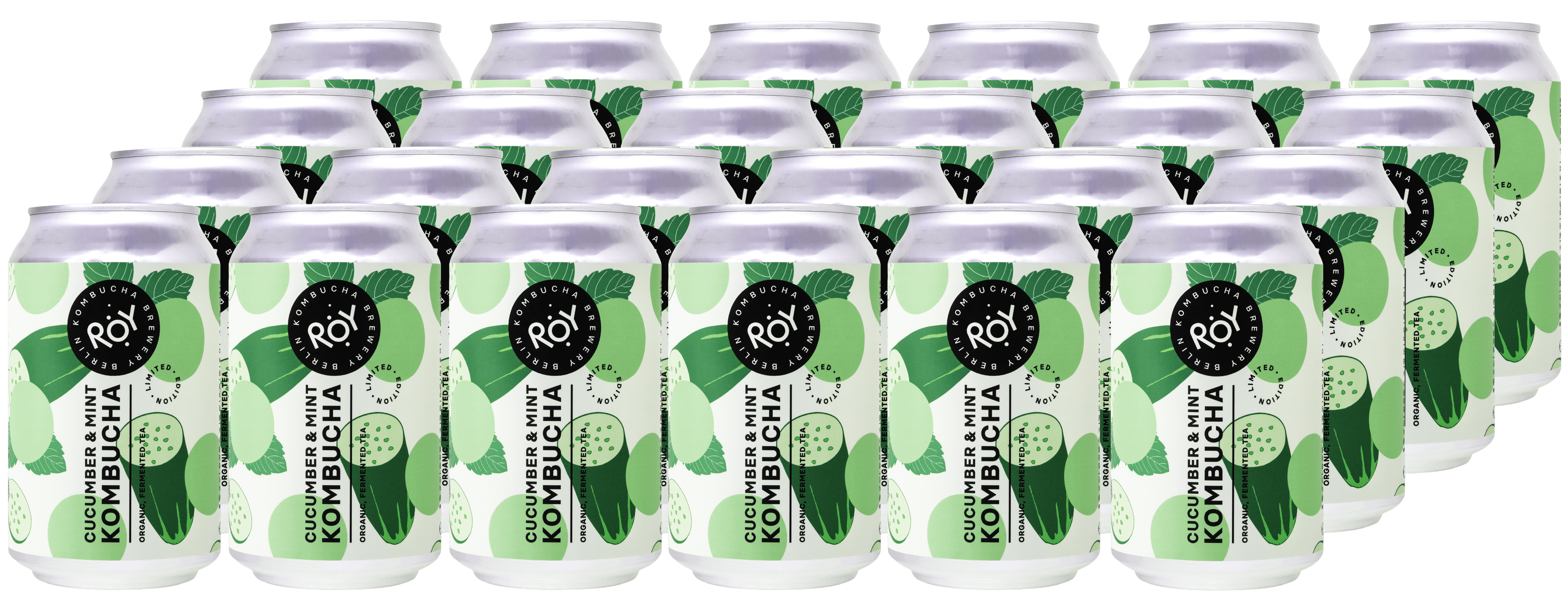 Roy Kombucha Cucumber & Mint (24 x 0.33 l)