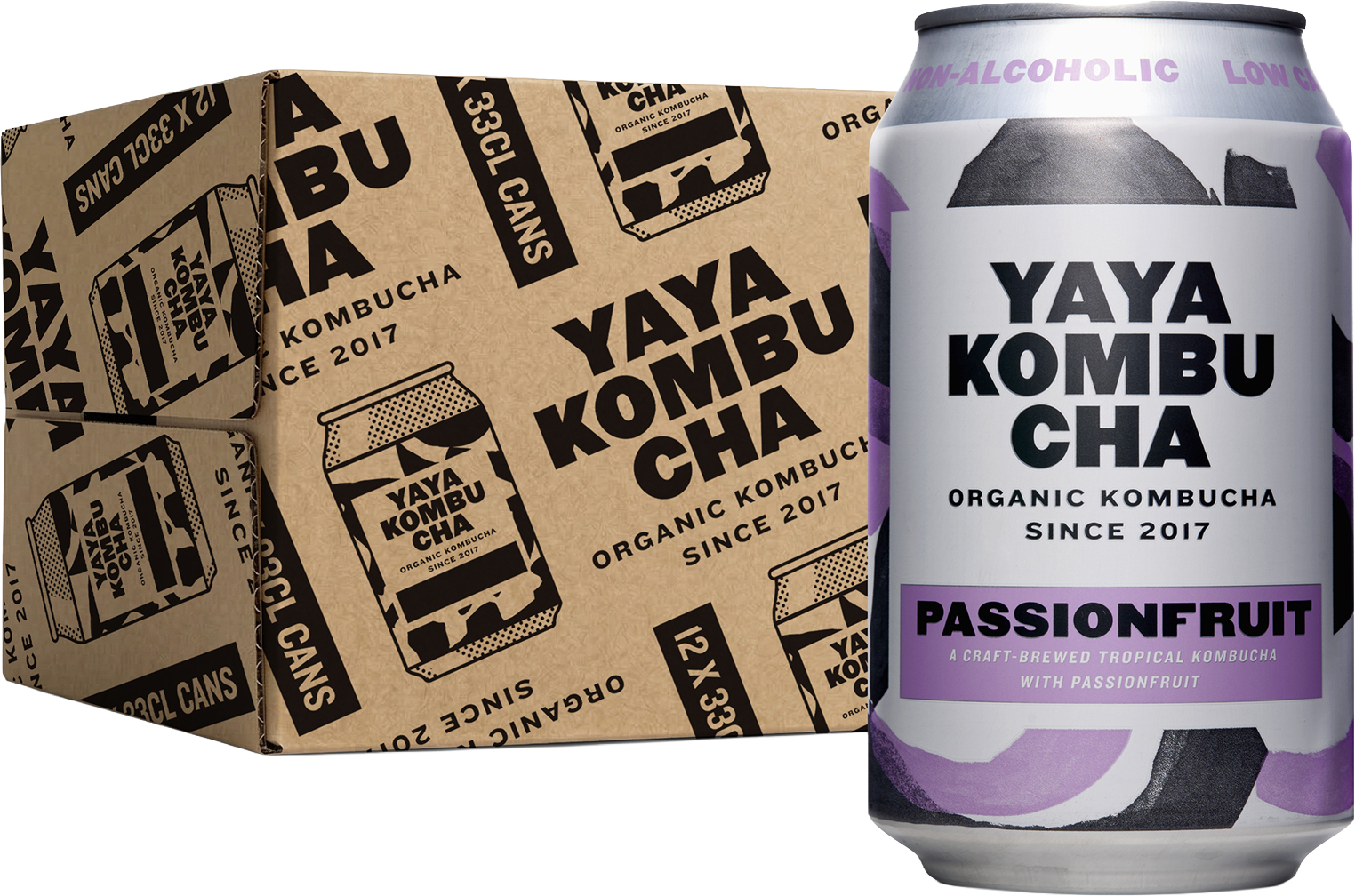 Yaya Kombucha Passionfruit (12 x 0.33 l)