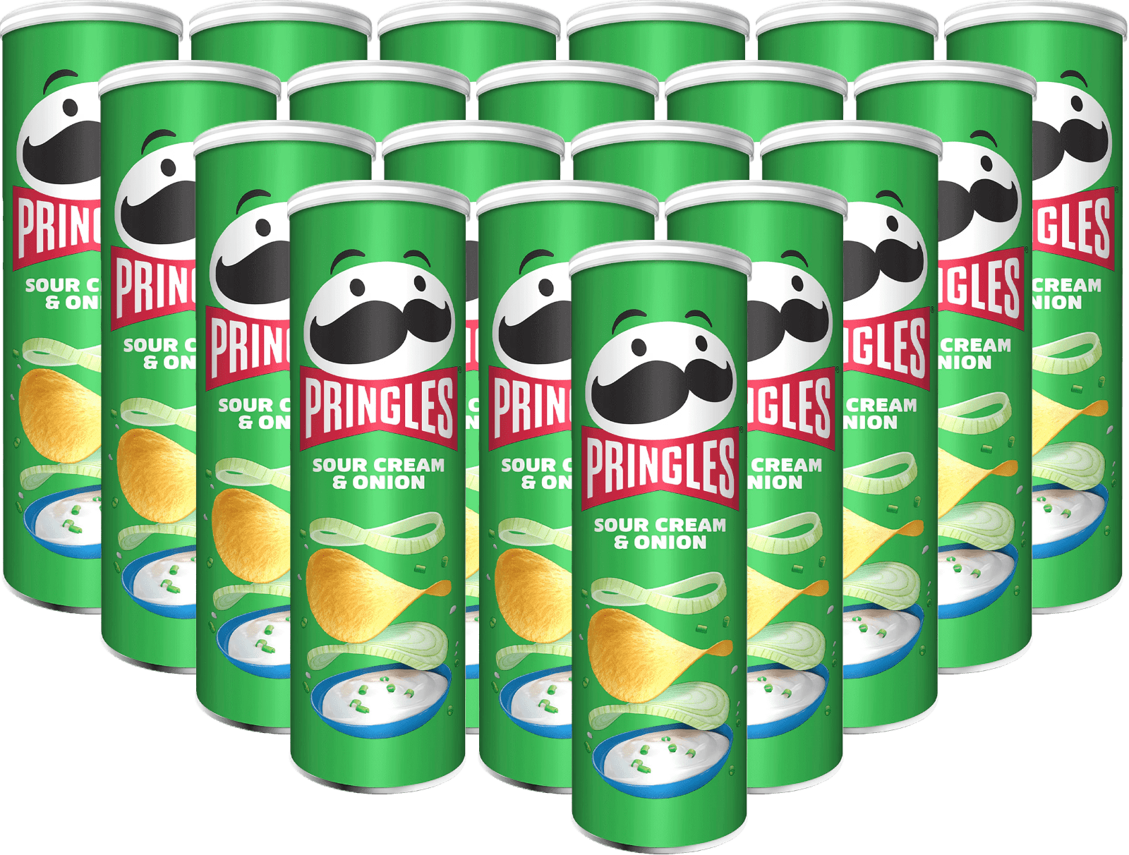 Pringles Sour Cream & Onion Chips Pringles Sour Cream & Onion Chips (19 x 0.185 kg)