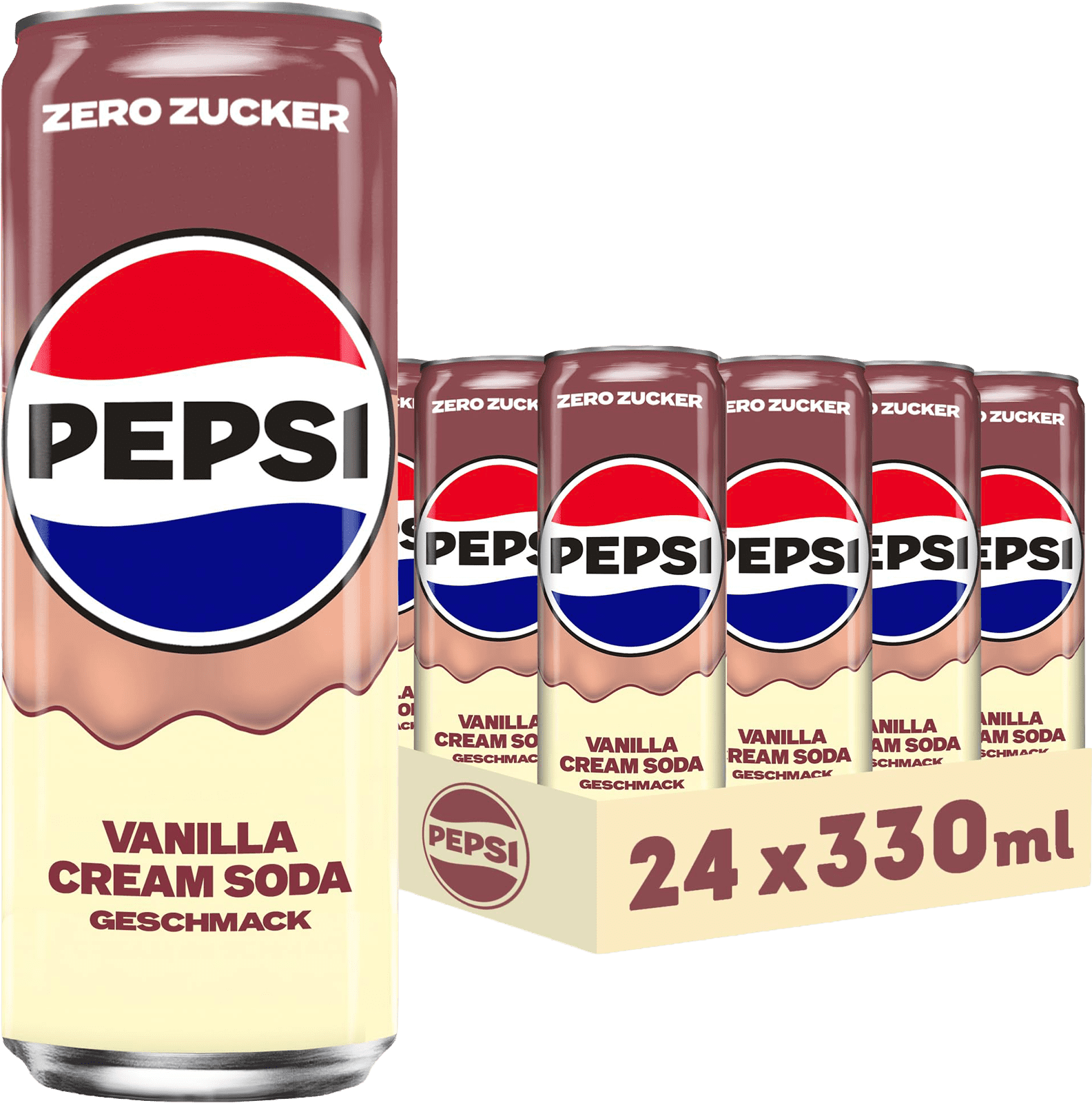 Pepsi Vanilla Cream Zero (24 x 0.33 l)