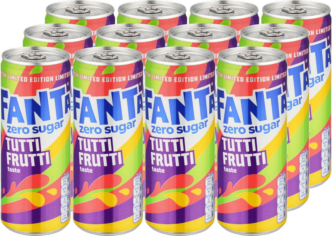 Fanta Zero Sugar Tutti Frutti Import (12 x 0.25 l)