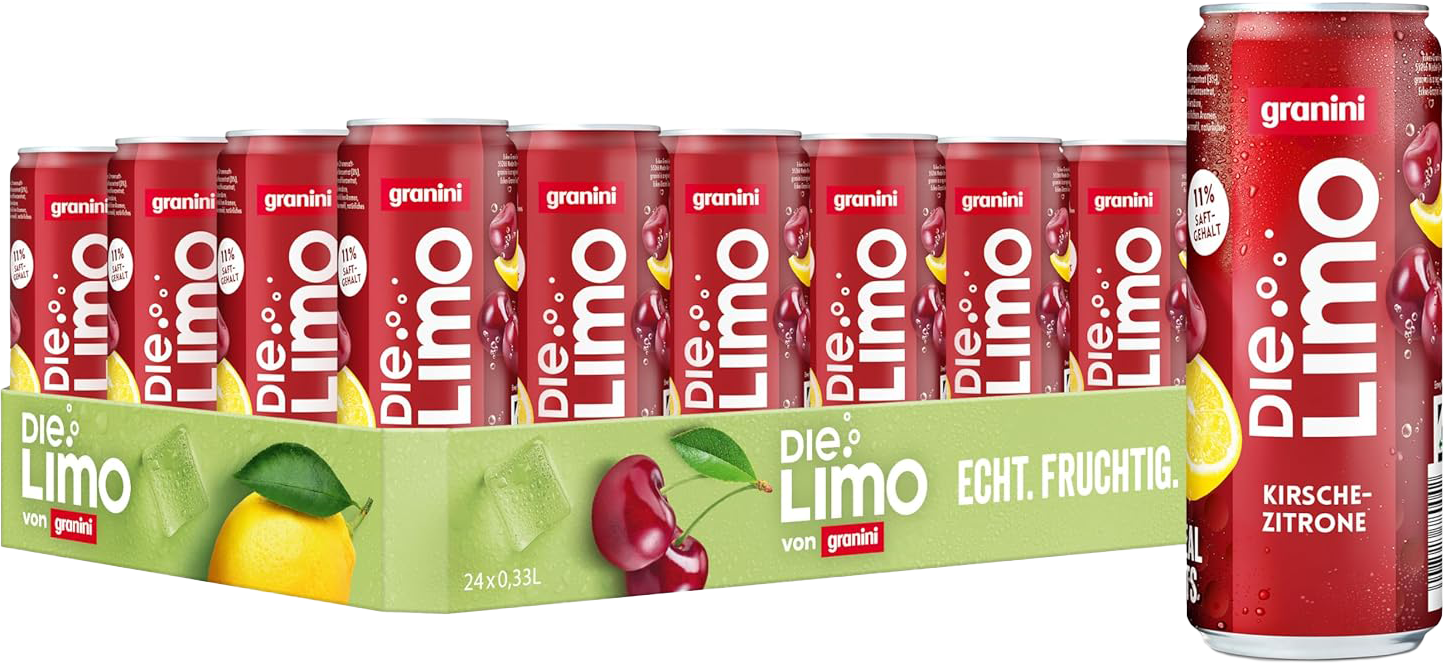 Granini Die Limo Kirsche-Zitrone (24 x 0.33 l)