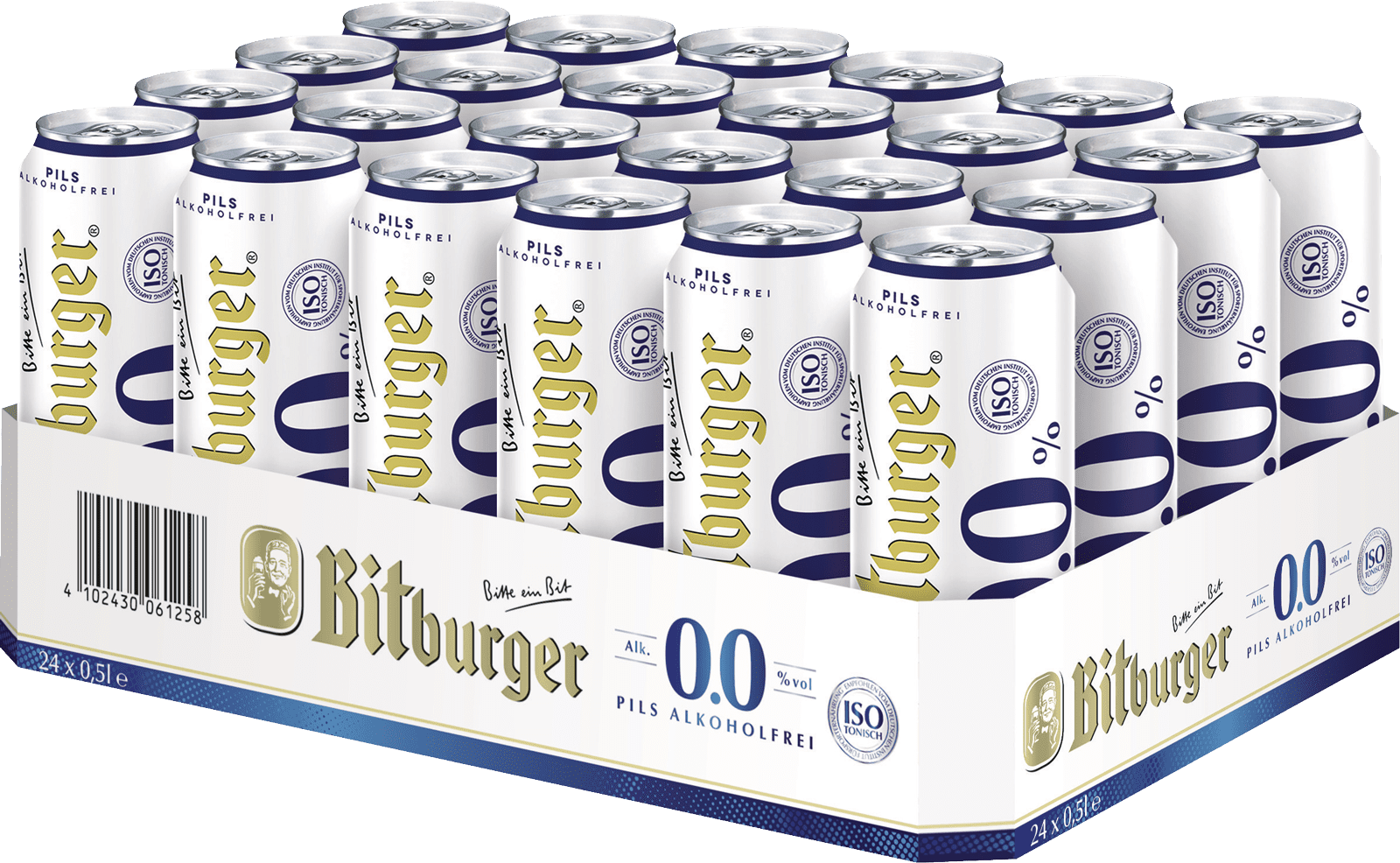Bitburger 0,0% Pils alkoholfrei | 24-pack | GL008086.024a